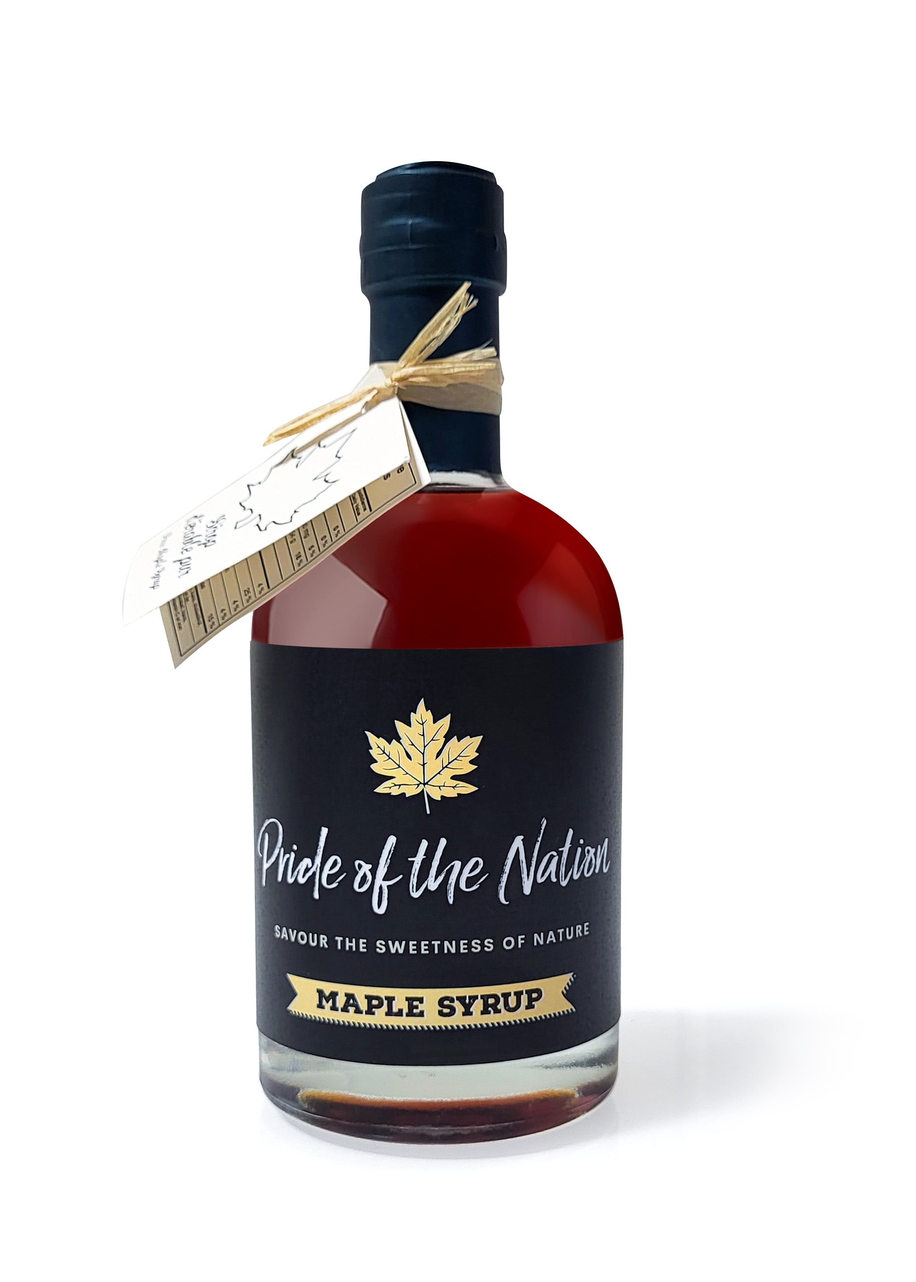 Original Maple Syrup from Canada Quebec in a glass bottle