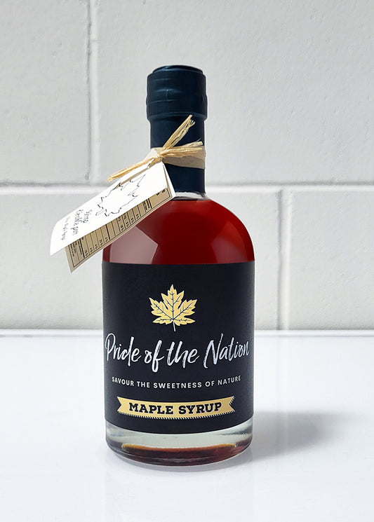 Original Canadian Maple Syrup from Quebec Canada in a glass bottle